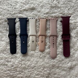 Set of 6 Silicone Watch Bands